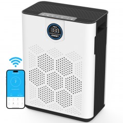 JOWSET HEPA 14 WiFi Air Purifier for Home large rooms with Washable Filters, Covers 1900 Sq.ft, Air Purifiers for Allergies and asthma,Pet Dander, Smoke, Pollen,Dust, Odors, Mold Spores